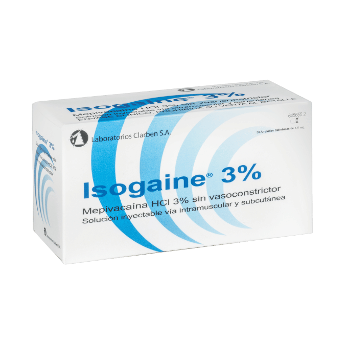 Isogaine Mepivacaína 3%